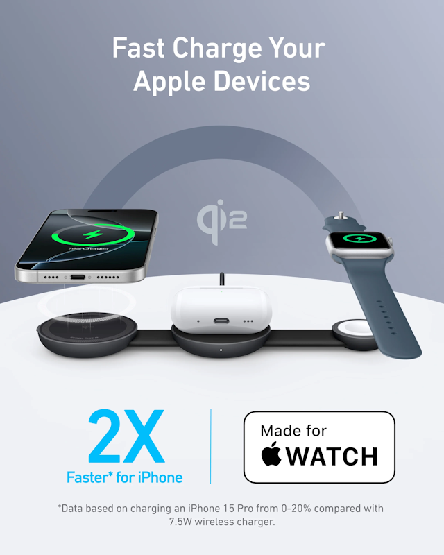 Anker MagGo B25M8 Bezdrátová nabíječka 15W černá