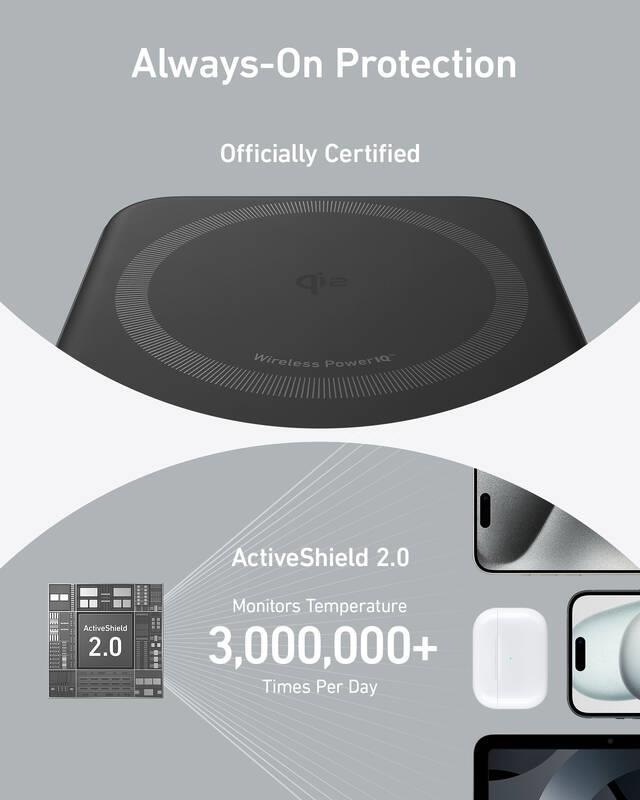 Bezdrátová powerbanka Anker MagGo 10000mAh, 27W černá
