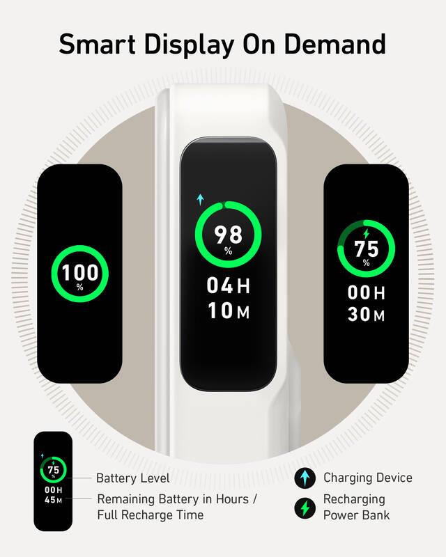 Anker MagGo 10000mAh, Bezdrátová powerbanka 27W bílá