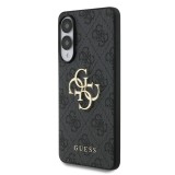 Guess PU 4G Metal Logo Zadní Kryt pro Samsung Galaxy S25 Edge Grey