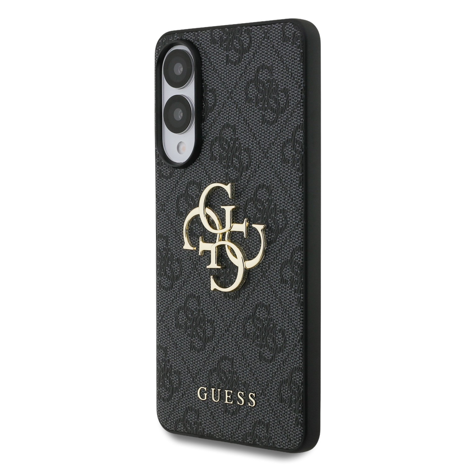 Guess PU 4G Metal Logo Zadní Kryt pro Samsung Galaxy S25 Edge Grey
