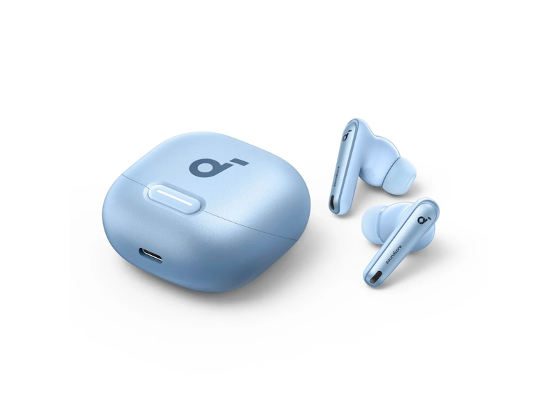 Anker soundcore Liberty 4 NC Bluetooth sluchátka světle modrá