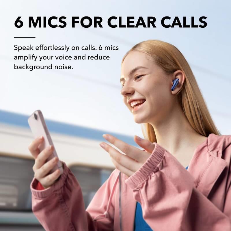 Anker soundcore Liberty 4 NC Bluetooth sluchátka modrá