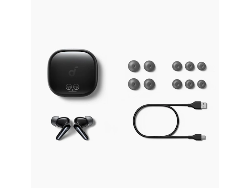 Anker soundcore Liberty 4 Pro Bluetooth sluchátka leskle černá