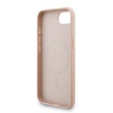 Guess PU Leather 4G Colored Ring Strap MagSafe Zadní Kryt pro iPhone 16e Pink