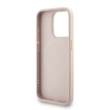 Guess PU Leather 4G Colored Ring Strap MagSafe Zadní Kryt pro iPhone 15 Pro Max Pink