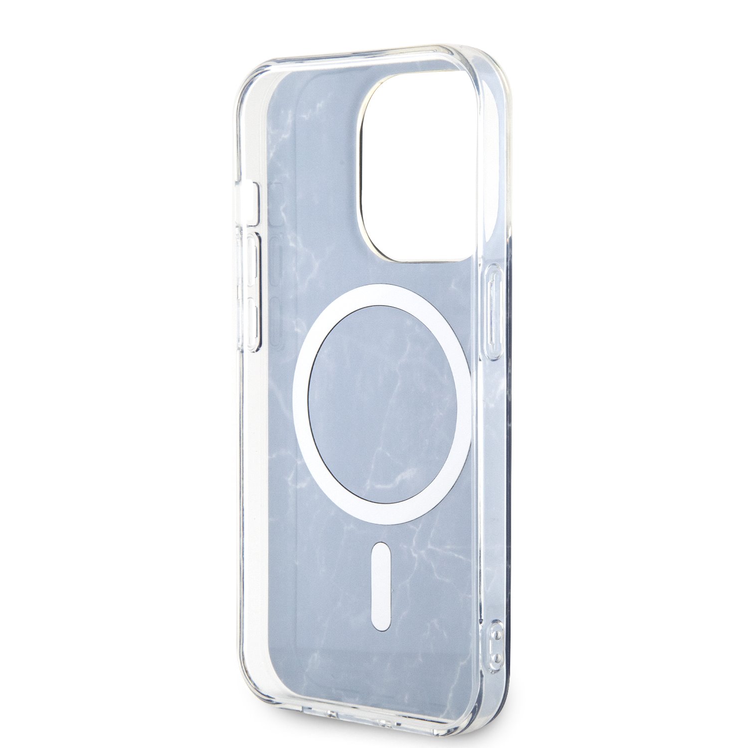 Guess IML Marble MagSafe Zadní Kryt pro iPhone 13 Pro Black