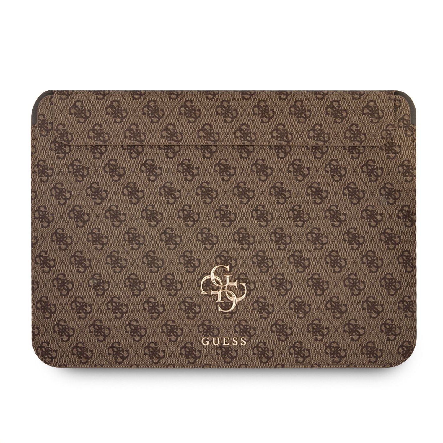 Pouzdro na notebook Guess PU 4G Metal Logo Computer Sleeve 13", hnědá