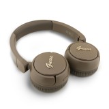 Guess Script Metal Logo Bezdrátová Sluchátka Brown