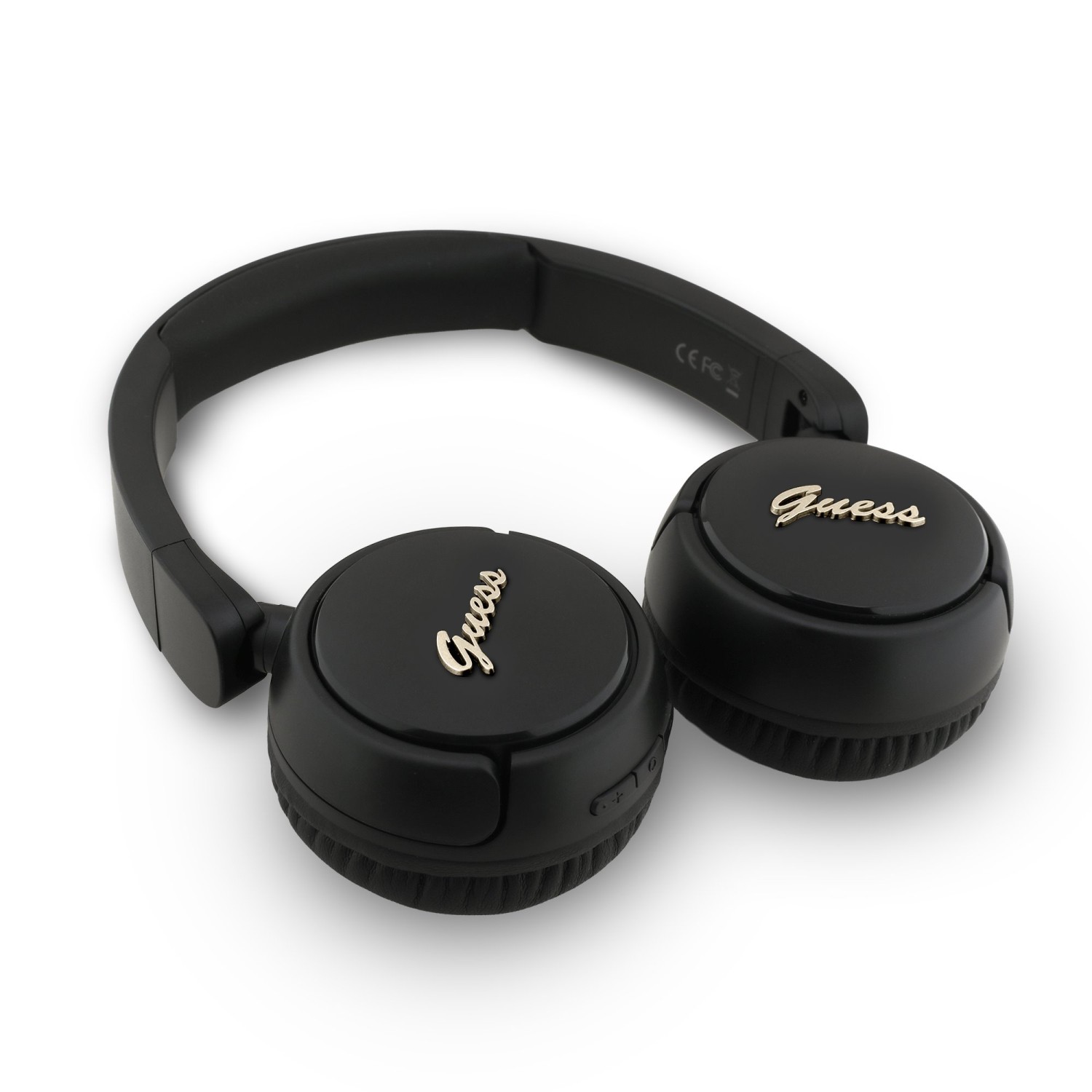 Guess Script Metal Logo Bezdrátová Sluchátka Black