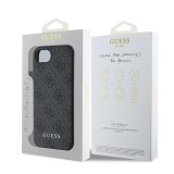 Guess 4G Charm Zadní Kryt pro iPhone 16e Tone on Tone Grey