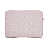 Guess PU 4G Triangle Logo Obal pro Notebook 14" Pink