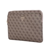 Guess PU 4G Triangle Logo Obal pro Notebook 14" Brown