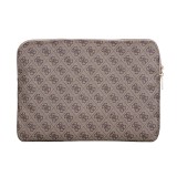 Guess PU 4G Triangle Logo Obal pro Notebook 14" Brown