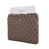 Guess PU 4G Triangle Logo Obal pro Notebook 14" Brown