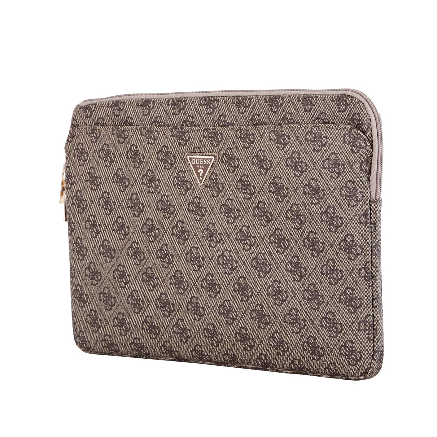 Guess PU 4G Triangle Logo Obal pro Notebook 14" Brown
