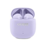 Bezdrátová sluchátka Guess Printed Classic Logo TWS, purple