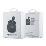Guess Printed Classic Logo TWS Bezdrátová Sluchátka Black