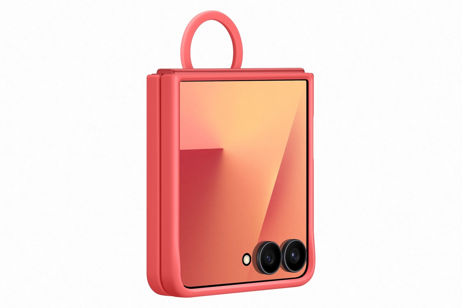 EF-PF766TRE Samsung Silikonový Kryt s Kroužkem pro Galaxy Z Flip 7 Red