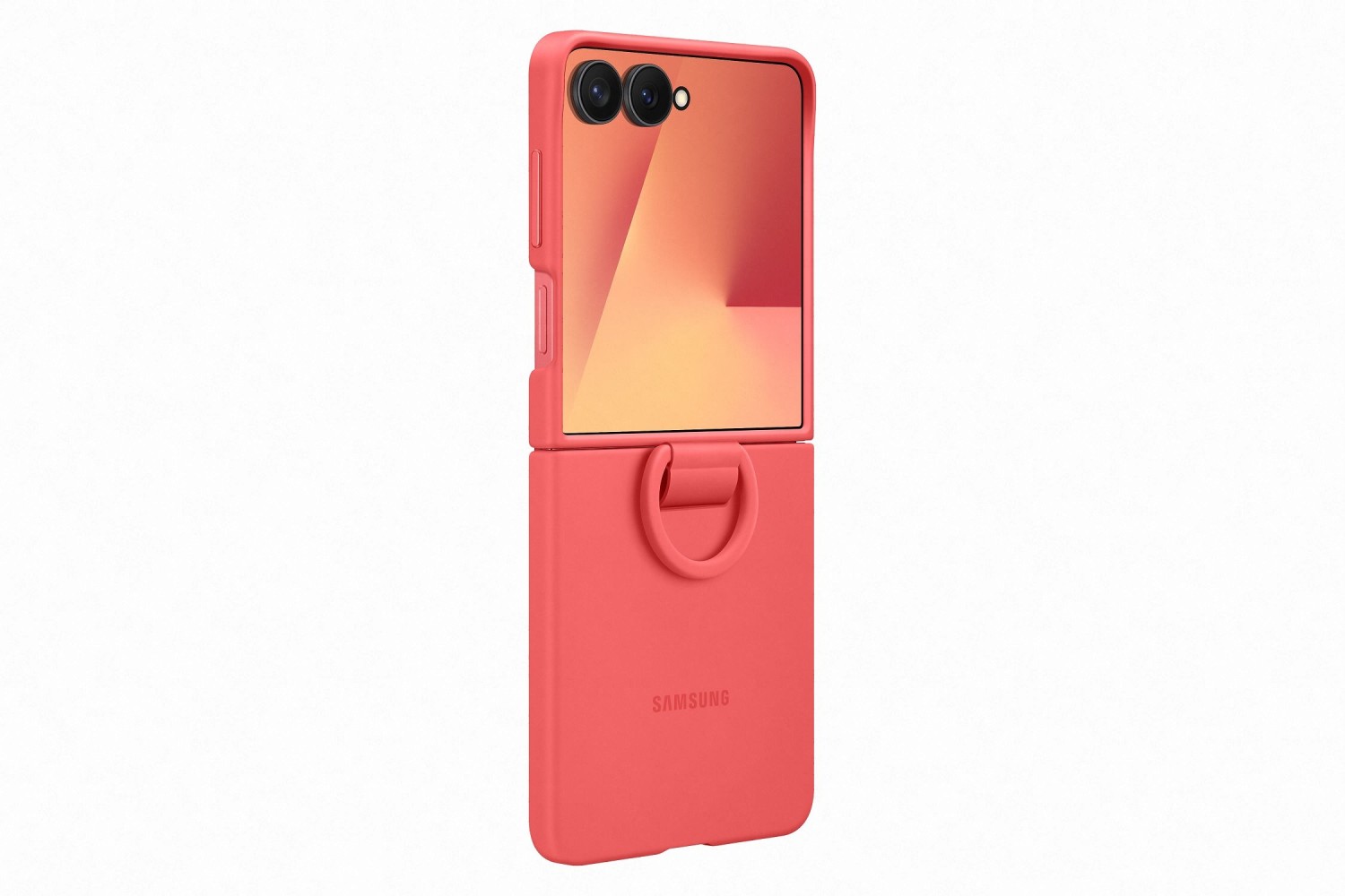 EF-PF766TRE Samsung Silikonový Kryt s Kroužkem pro Galaxy Z Flip 7 Red