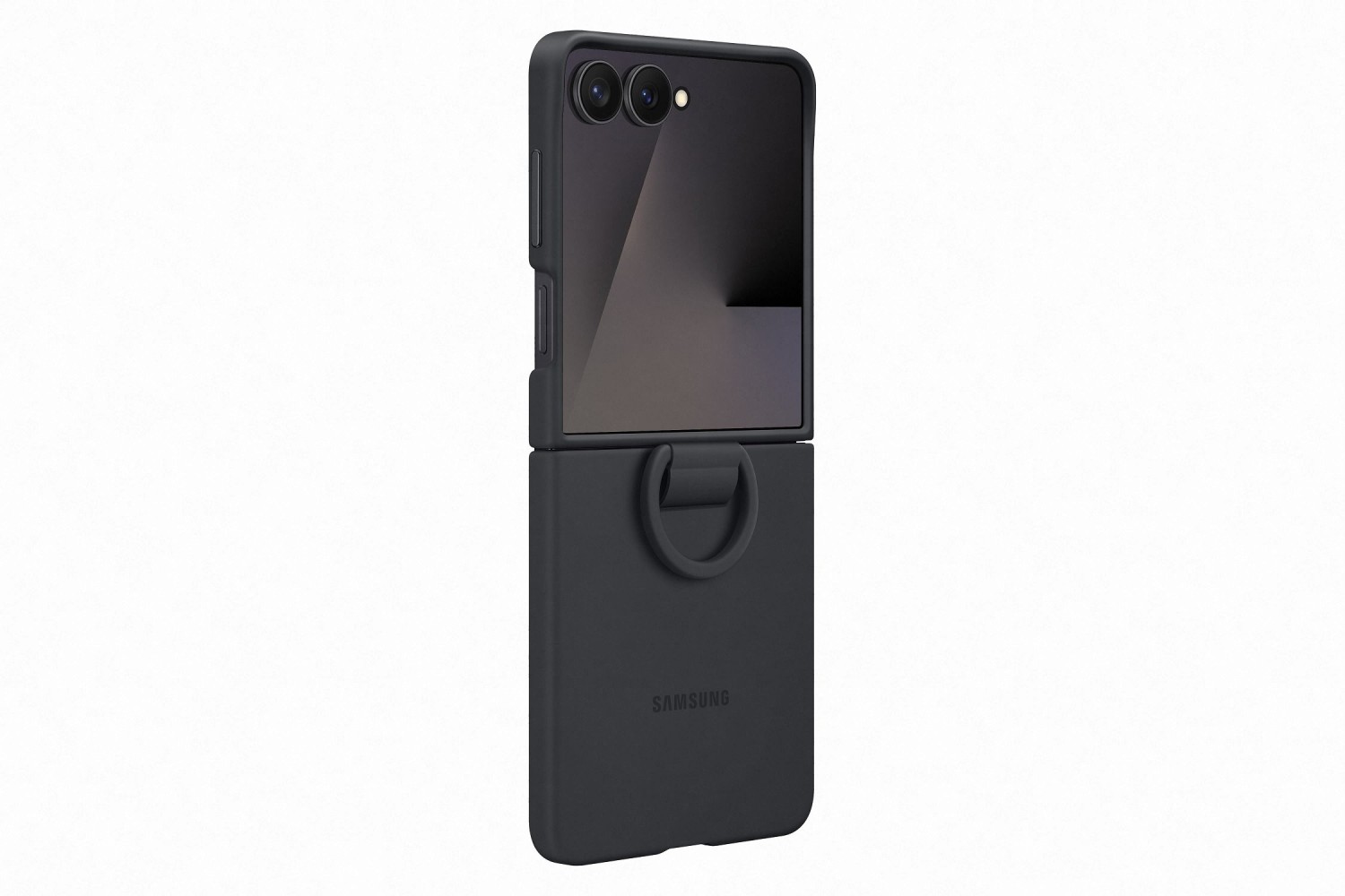 EF-PF766TBE Samsung Silikonový Kryt s Kroužkem pro Galaxy Z Flip 7 Black