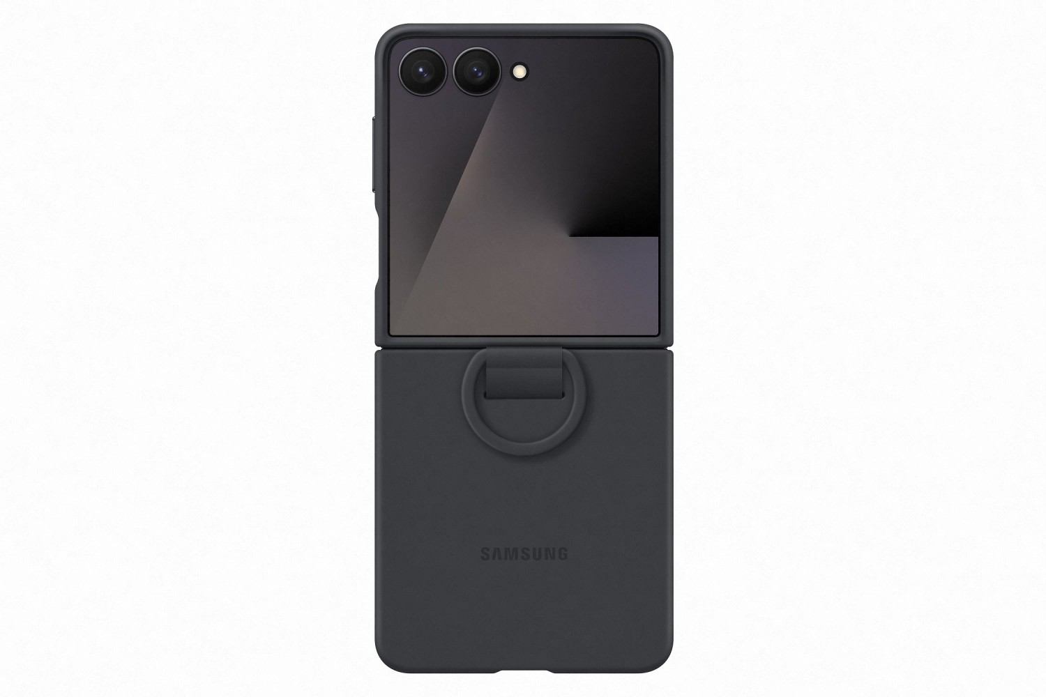 EF-PF766TBE Samsung Silikonový Kryt s Kroužkem pro Galaxy Z Flip 7 Black