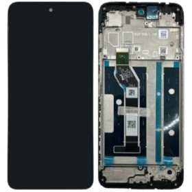 LCD display + dotyková deska + přední kryt pro Motorola Moto G15, black (Service Pack)