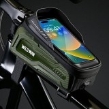 WILDMAN traveling bag for bike frame with zipper 1L (4 "- 7") M20 green