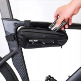 WILDMAN traveling bag under the bike frame with zipper 1L M40 black