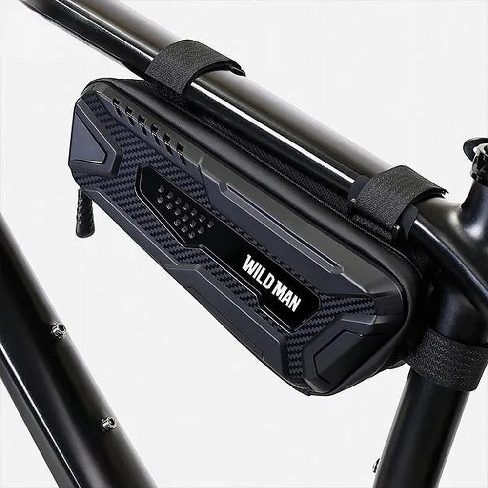 WILDMAN traveling bag under the bike frame with zipper 1L M40 black