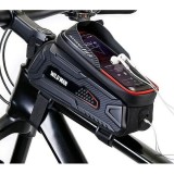 WILDMAN traveling bag for bike frame with zipper 2L (4 "- 7") M30 black