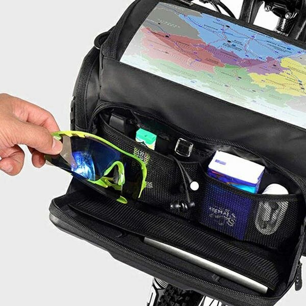 WILDMAN traveling bag for bike handlebars with zipper 4L GS6 black