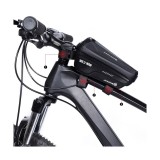 WILDMAN traveling bag for bike frame with zipper 1,2L (4 "- 7") MS66 black