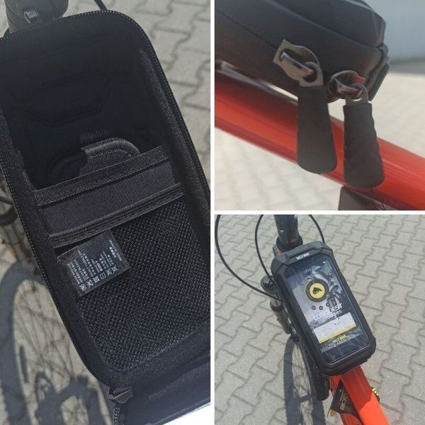 WILDMAN traveling bag for bike handlebars with zipper 0,5L (4 "- 7") X3 black