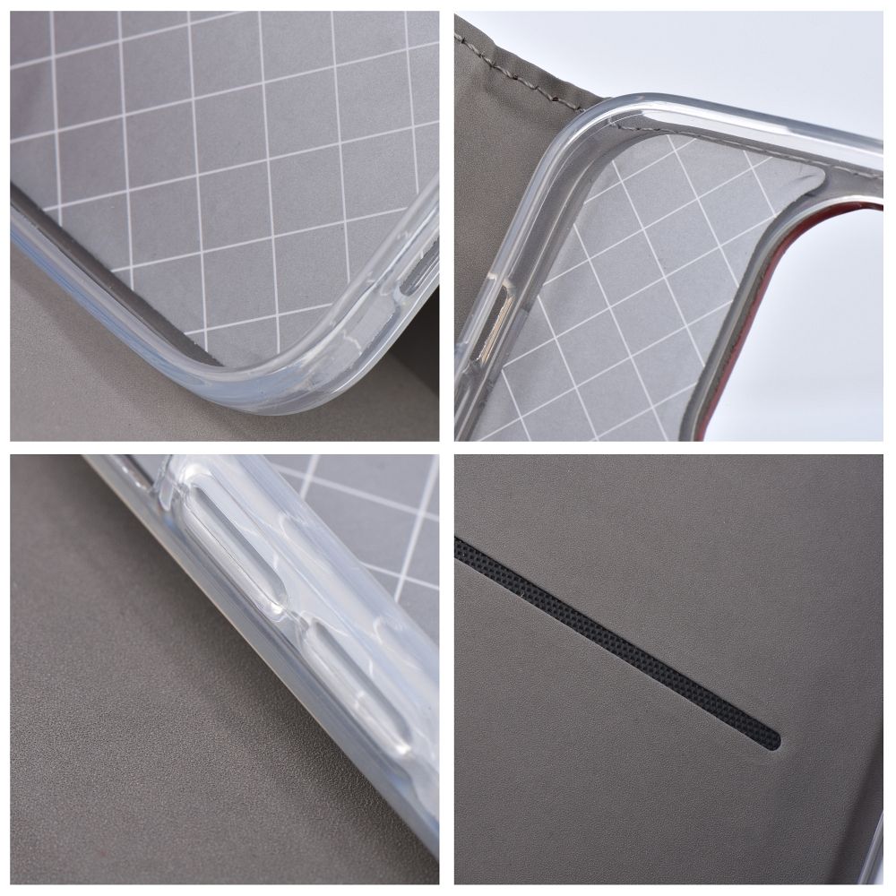 flipové pouzdro Smart Magneto pro Honor X6c, vínová (obrázek 5)