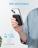 Anker 321 MagGo 5000mAh, 12W Bezdrátová powerbanka černá