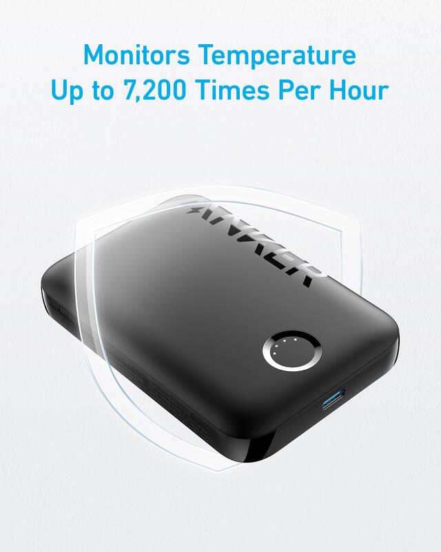 Anker 321 MagGo 5000mAh, 12W Bezdrátová powerbanka černá