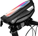WILDMAN traveling bag for bike handlebars with zipper 1L (4 "- 7") E1 black