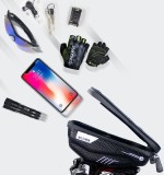 WILDMAN traveling bag for bike handlebars with zipper 1L (4 "- 7") E1 black