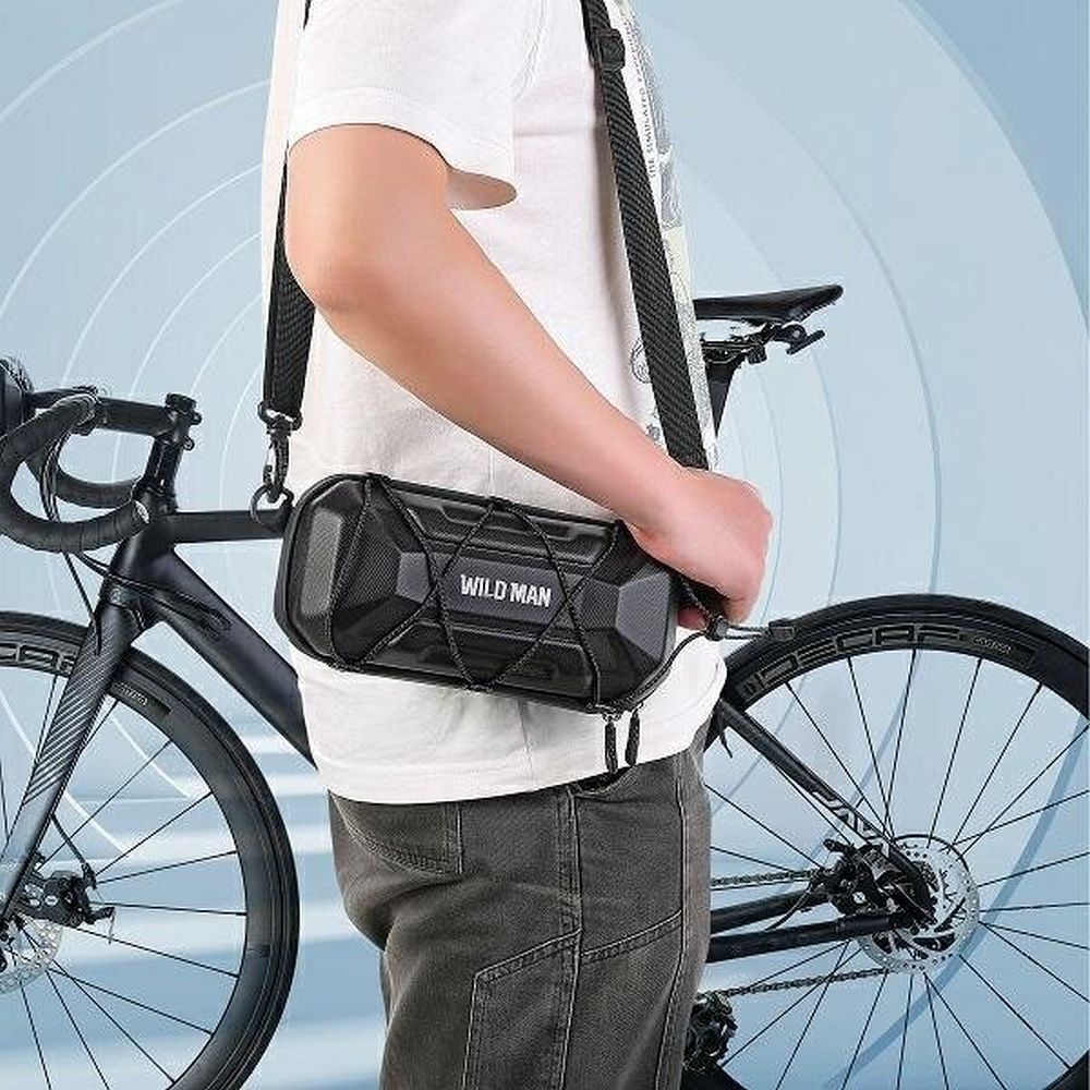 WILDMAN traveling bag for bike handlebars with zipper 2L XT17 black