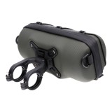 WILDMAN traveling bag for bike handlebars with zipper 2L GD7X green
