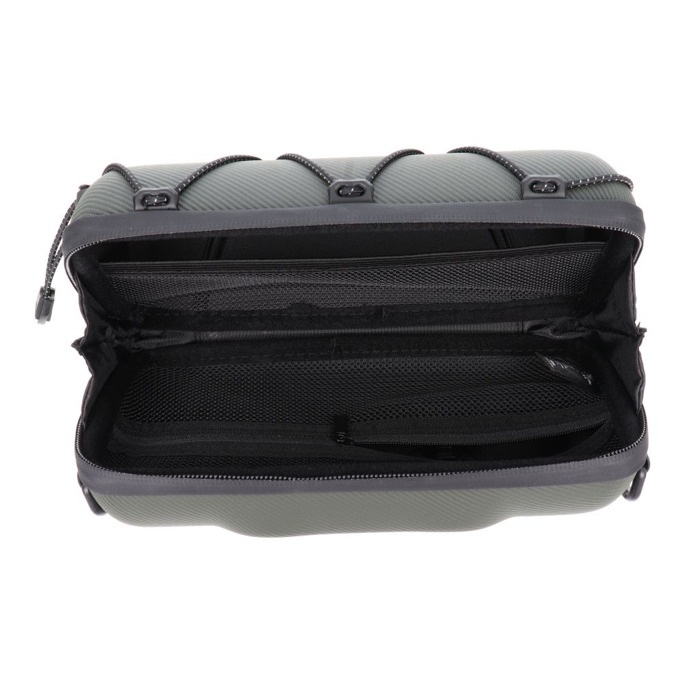 WILDMAN traveling bag for bike handlebars with zipper 2L GD7X green
