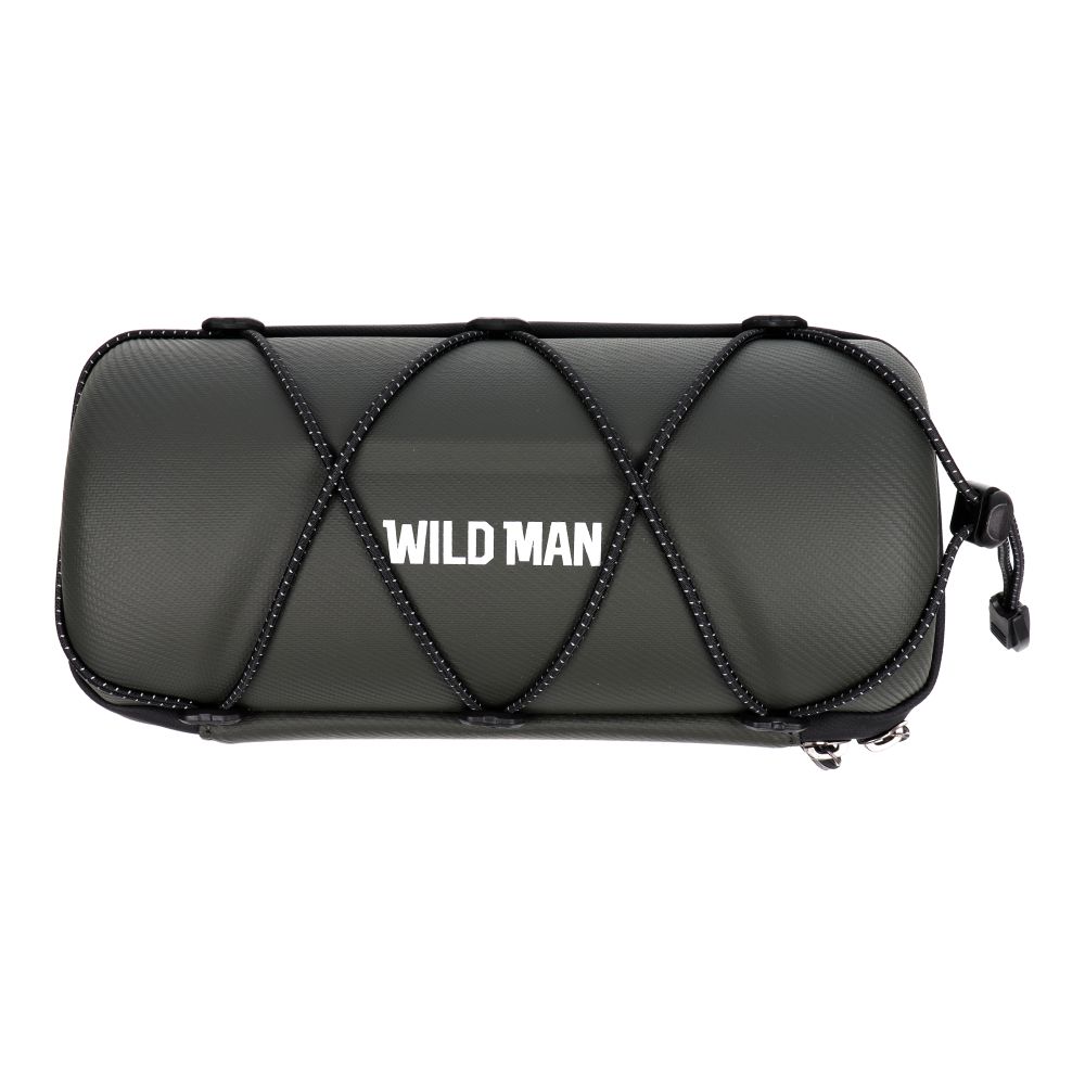 WILDMAN traveling bag for bike handlebars with zipper 2L GD7X green
