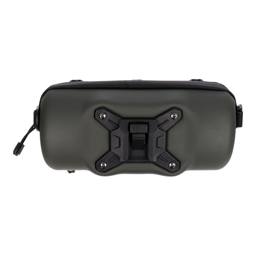 WILDMAN traveling bag for bike handlebars with zipper 2L GD7X green