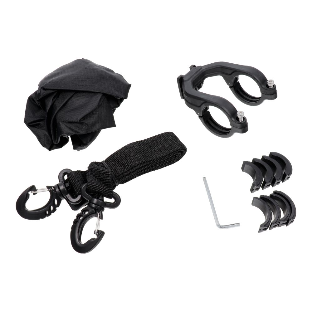 WILDMAN traveling bag for bike handlebars with zipper 2L GD7X green