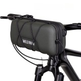 WILDMAN traveling bag for bike handlebars with zipper 2L GD8 green