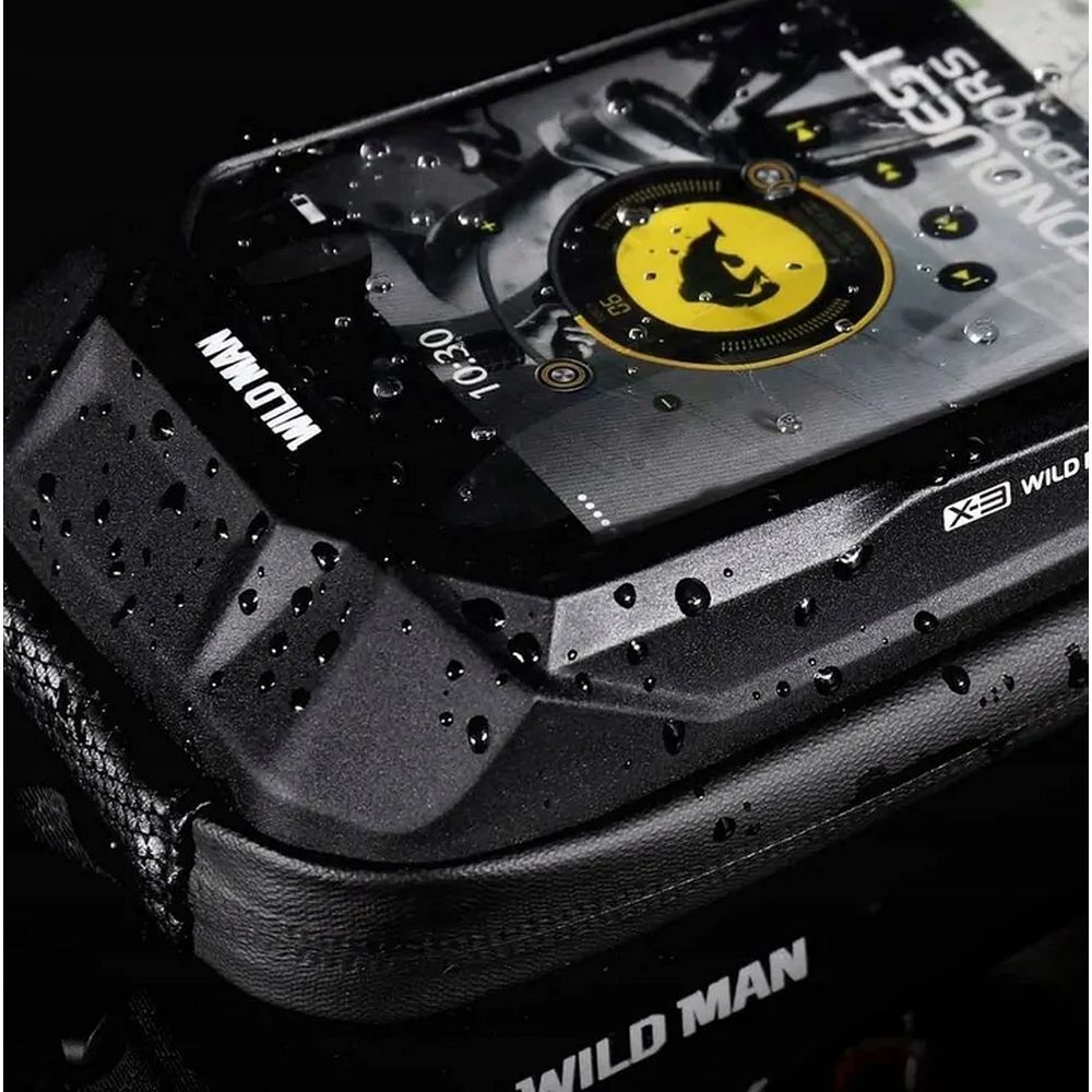WILDMAN traveling bag for bike handlebars with zipper X3 0,5L black