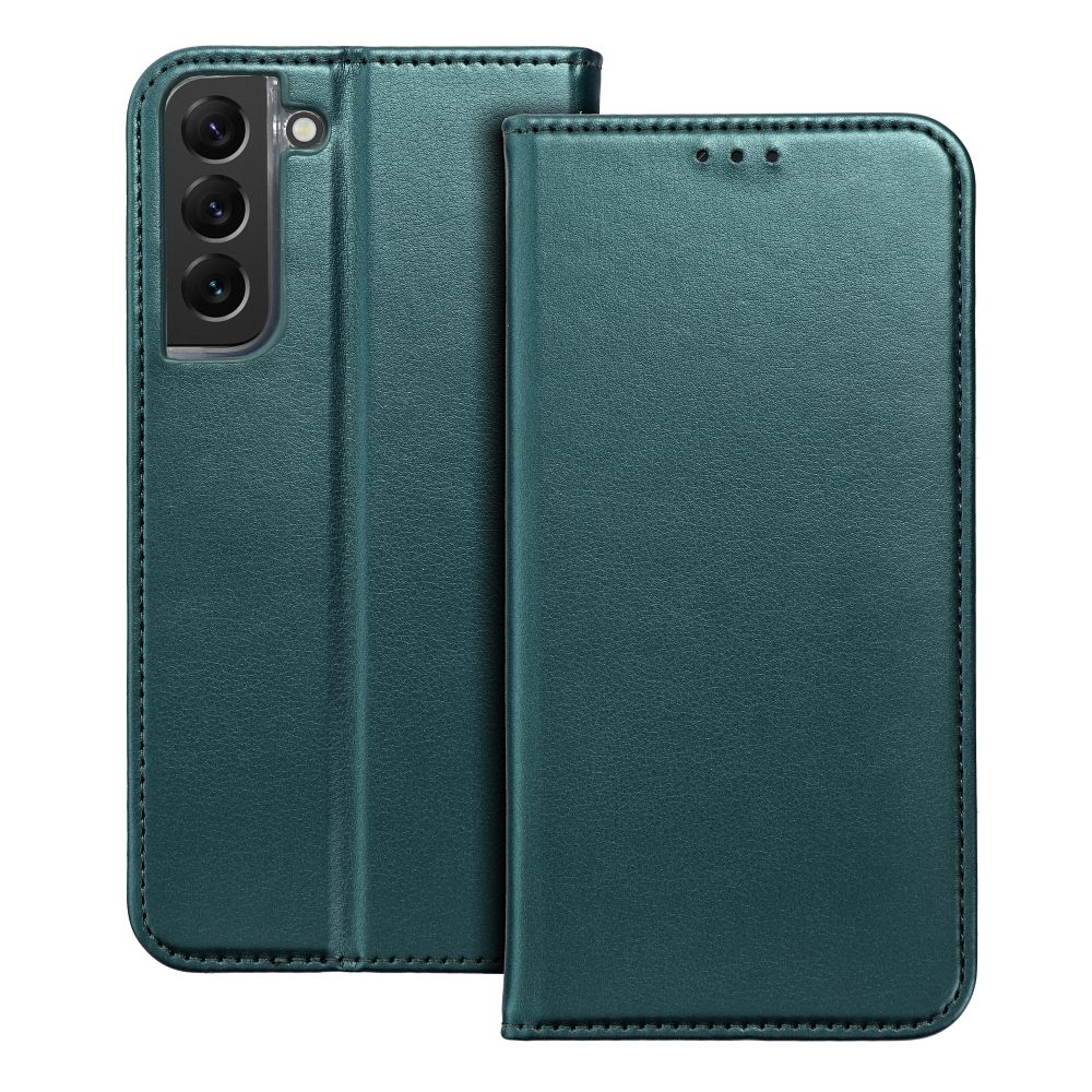 flipové pouzdro Smart Magneto pro Realme 14T 5G, tmavě zelená