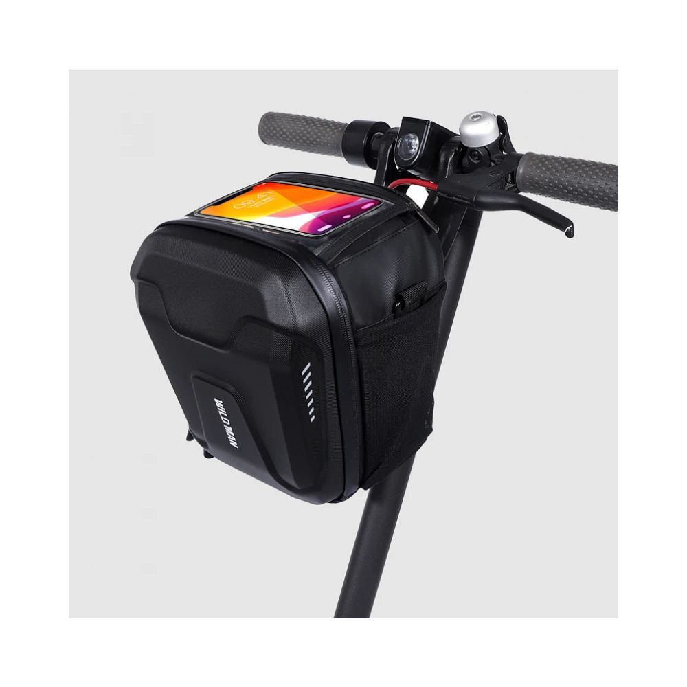 WILDMAN traveling bag for bike handlebars with zipper WILDMAN GS9 3L vlack