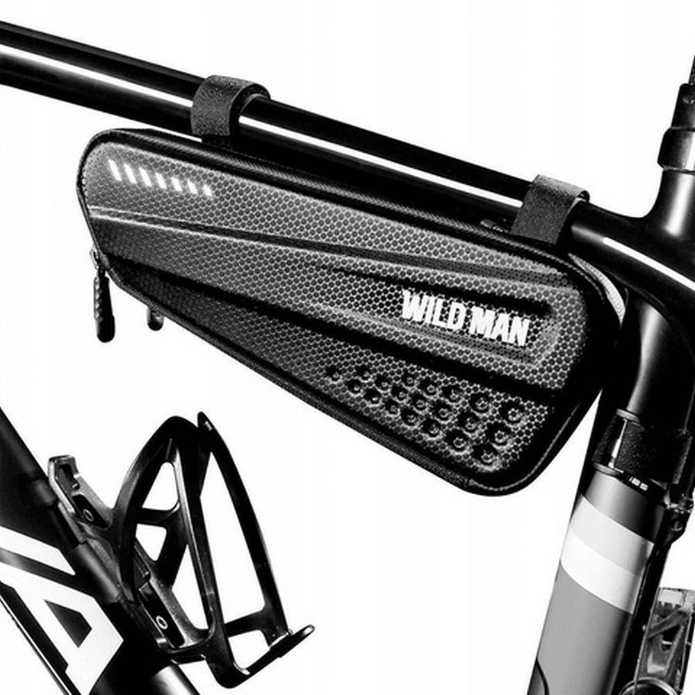 WILDMAN traveling bag under the bike frame with zipper 1,2L ES4 black